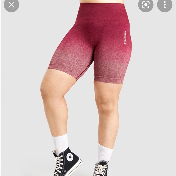 Gymshark Pants - Gymshark adapt ombre burgundy shorts